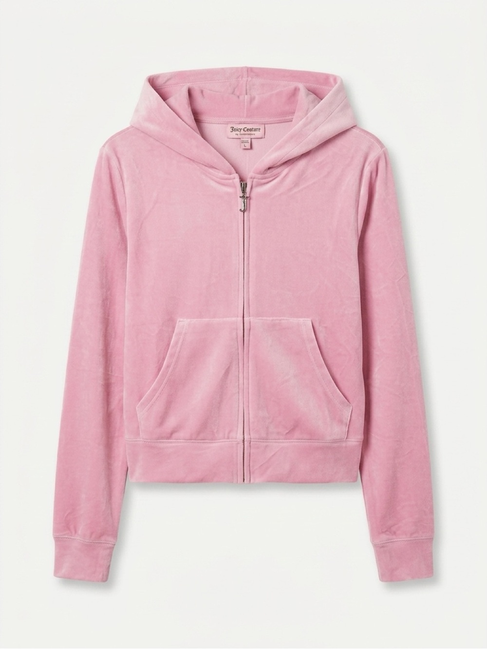Juicy Couture Pink Velour Zip-Up Hoodie